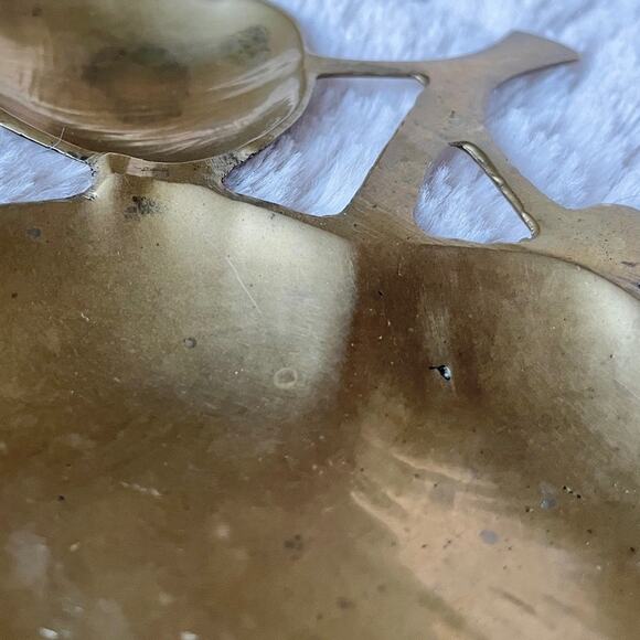 Small Vintage Indian Brass Dish - Picture 13 of 16